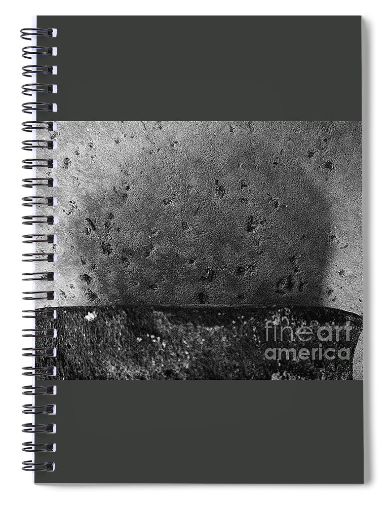 Black And White Photograph Spiral Notebook featuring the photograph Surface 3 by Fei A