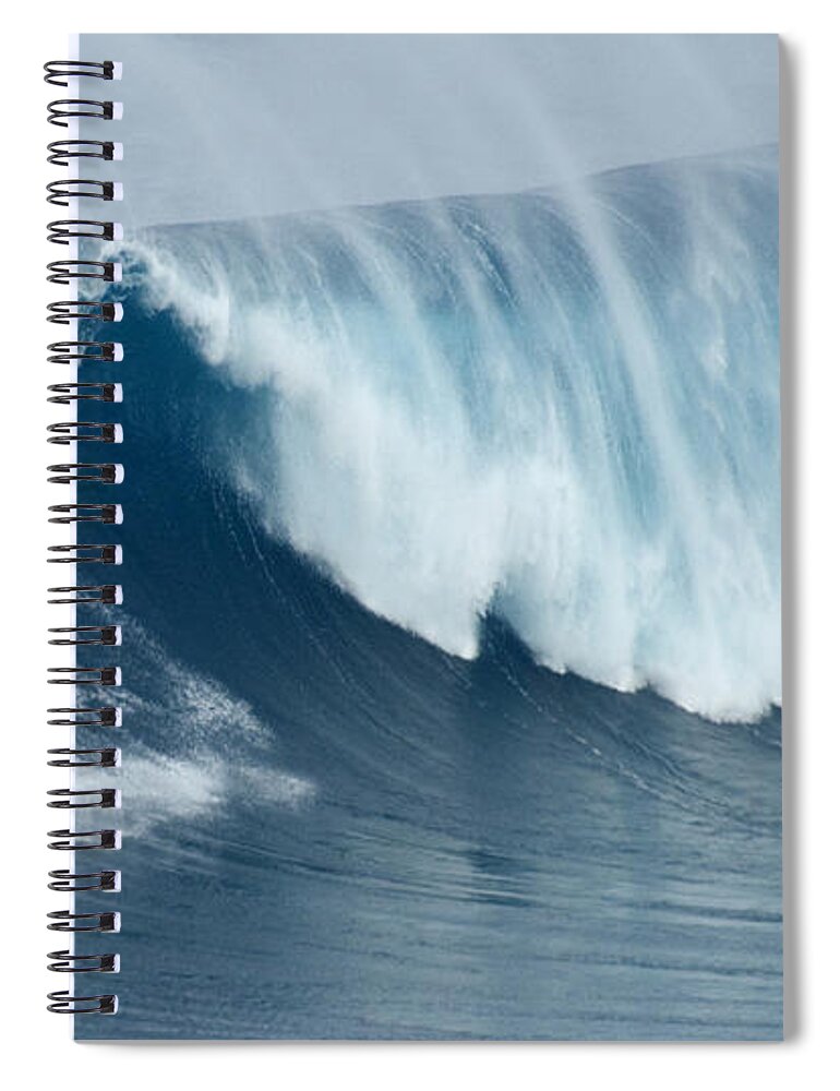 Surf Spiral Notebook featuring the photograph Surfing Jaws 5 by Bob Christopher