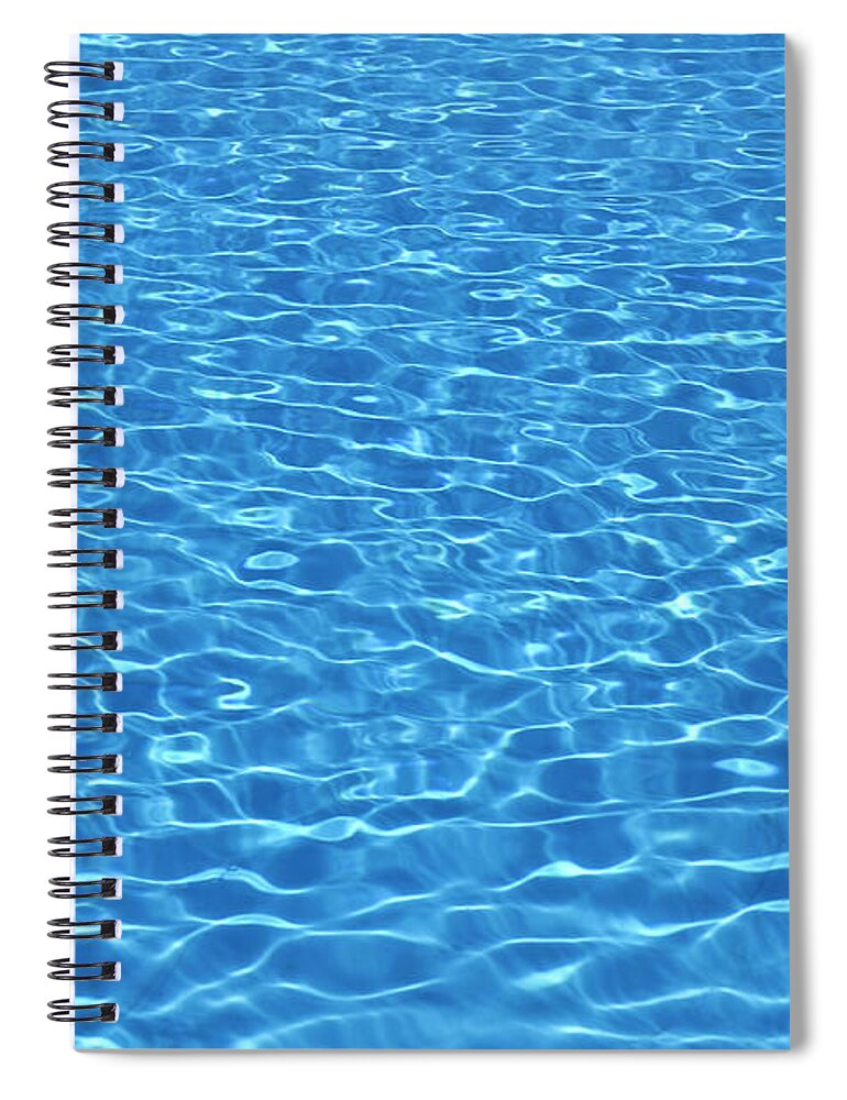 Swimming Pool Spiral Notebook featuring the photograph Swimming Pool Water Pattern by Andrew Paterson
