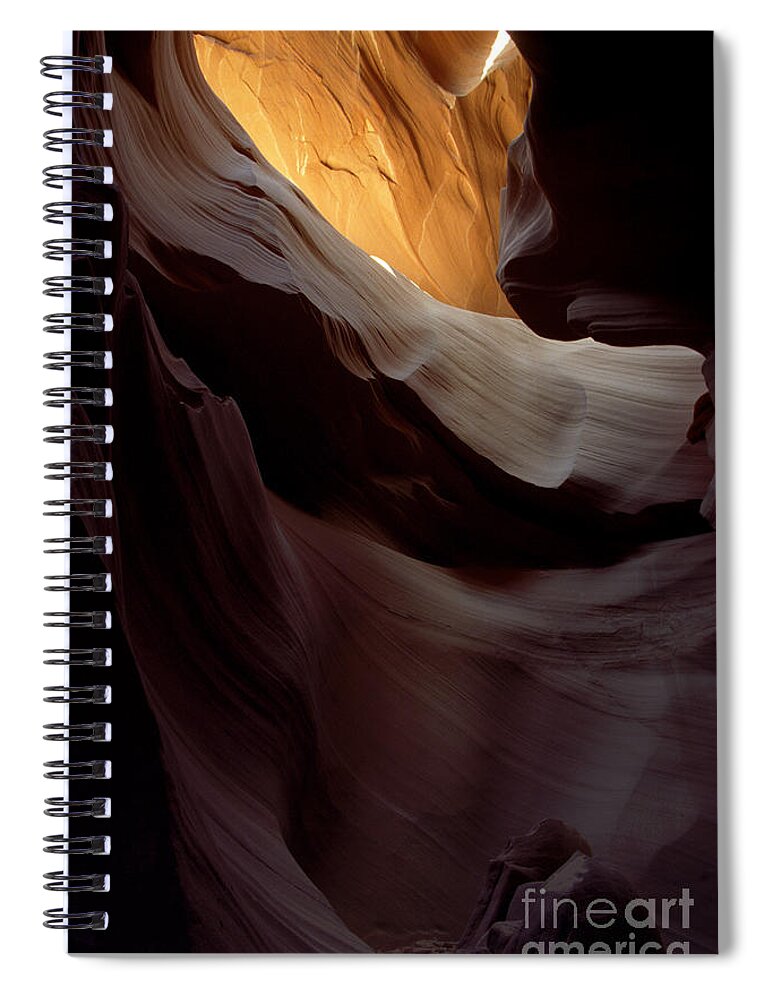 Slot Canyons Spiral Notebook featuring the photograph Swopes by Kathy McClure