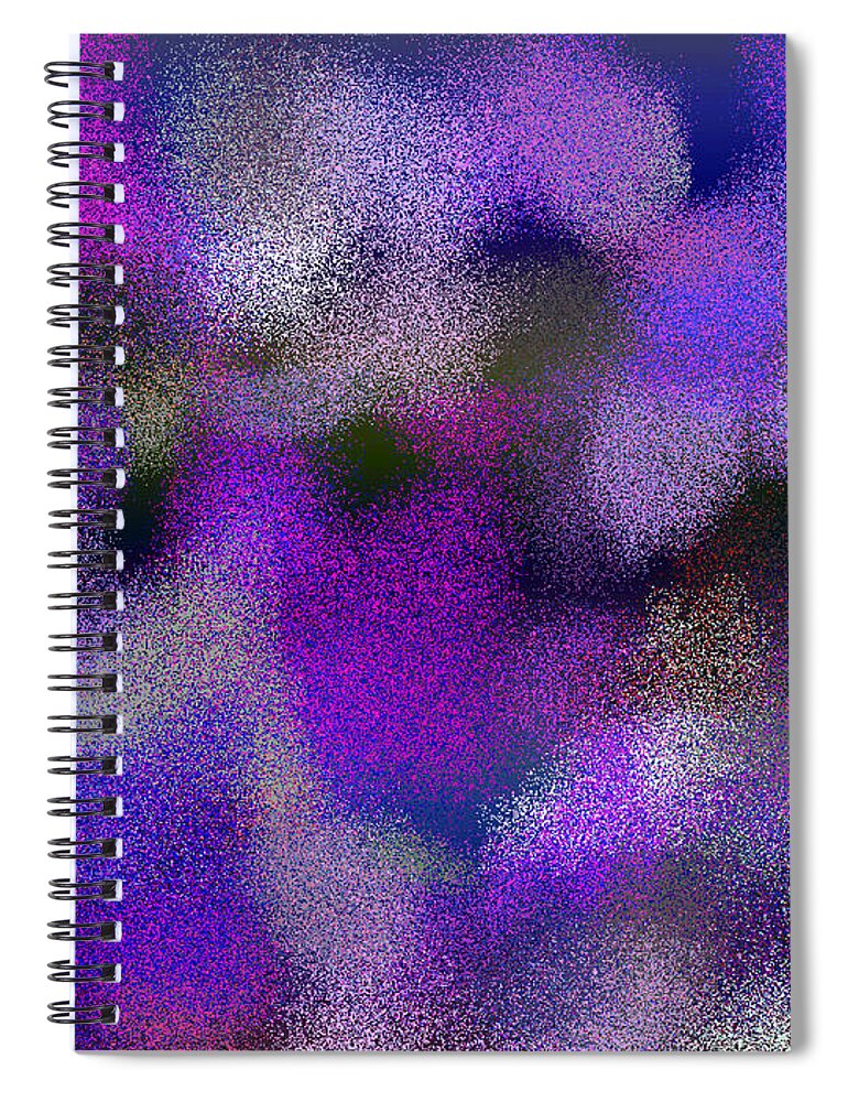 Abstract Spiral Notebook featuring the digital art T.1.121.8.4x3.5120x3840 by Gareth Lewis