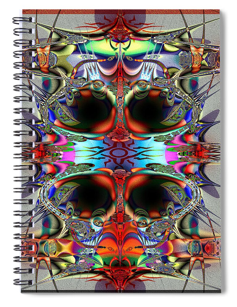 Taboo Spiral Notebook featuring the digital art Taboo by Kiki Art