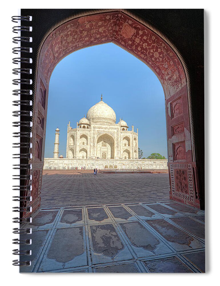 Tranquility Spiral Notebook featuring the photograph Taj Mahal As Seen From Adjacent Mosque by Mukul Banerjee Photography