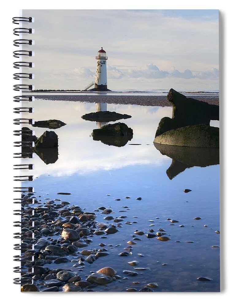 Talacer Spiral Notebook featuring the photograph Talacer abandoned lighthouse by Spikey Mouse Photography
