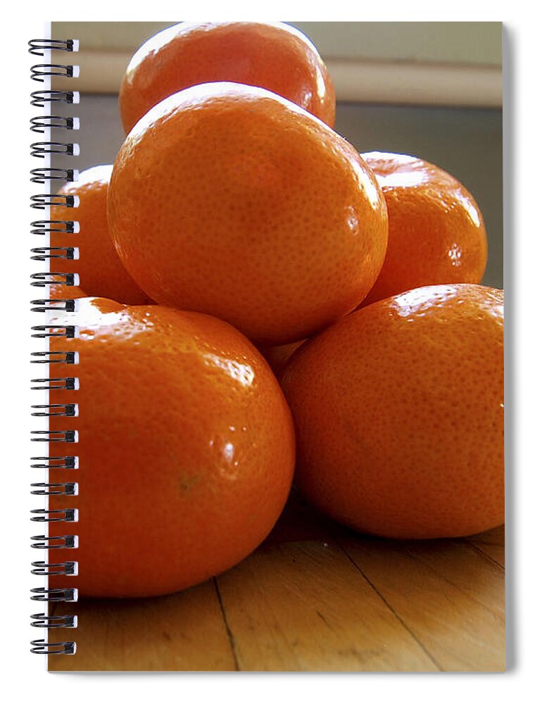 Fruit Spiral Notebook featuring the photograph Tangerined by Joe Schofield