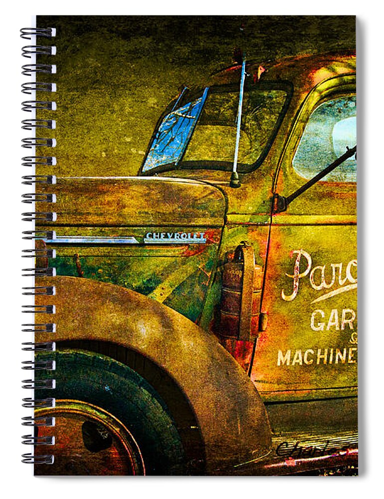 Santa Spiral Notebook featuring the photograph Taos Chevy II by Charles Muhle