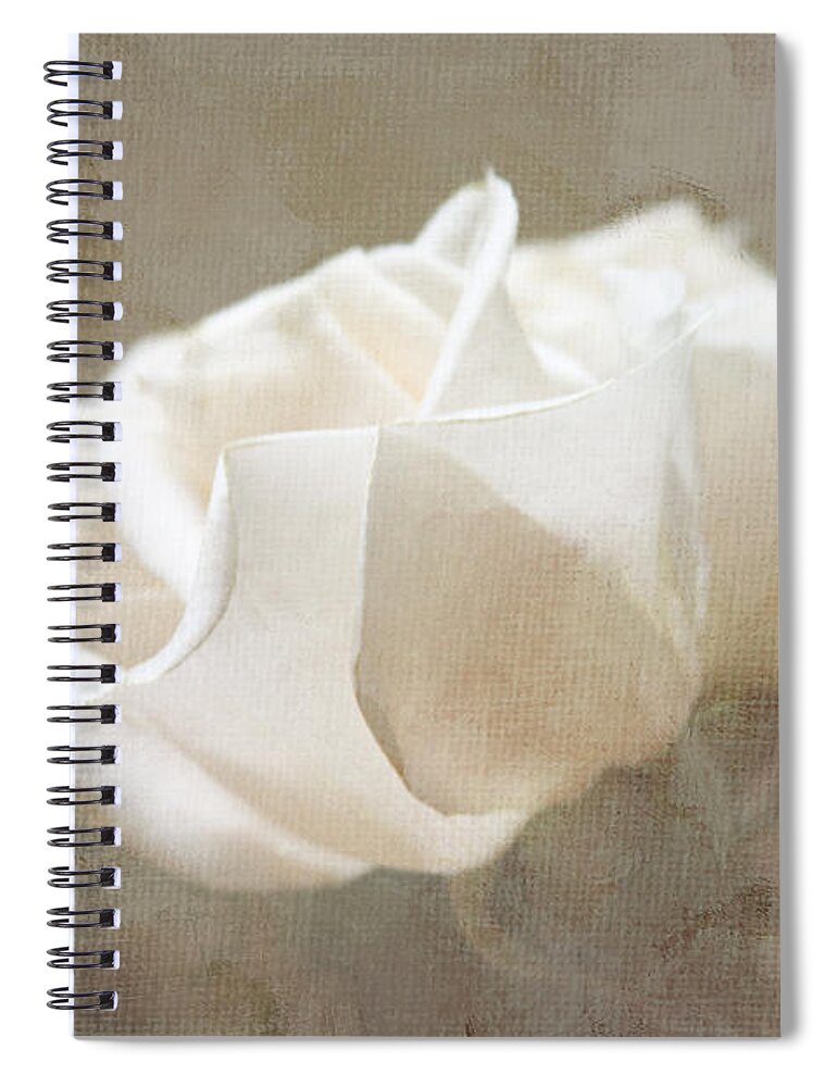 Rose Spiral Notebook featuring the digital art Taupe Dreams by Jayne Carney