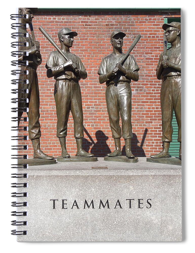 Boston Spiral Notebook featuring the photograph Teammates by Caroline Stella