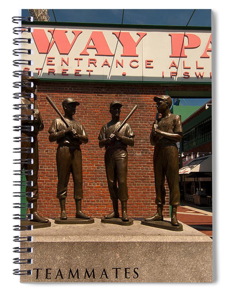 Red Sox Spiral Notebook featuring the photograph Teammates by Paul Mangold
