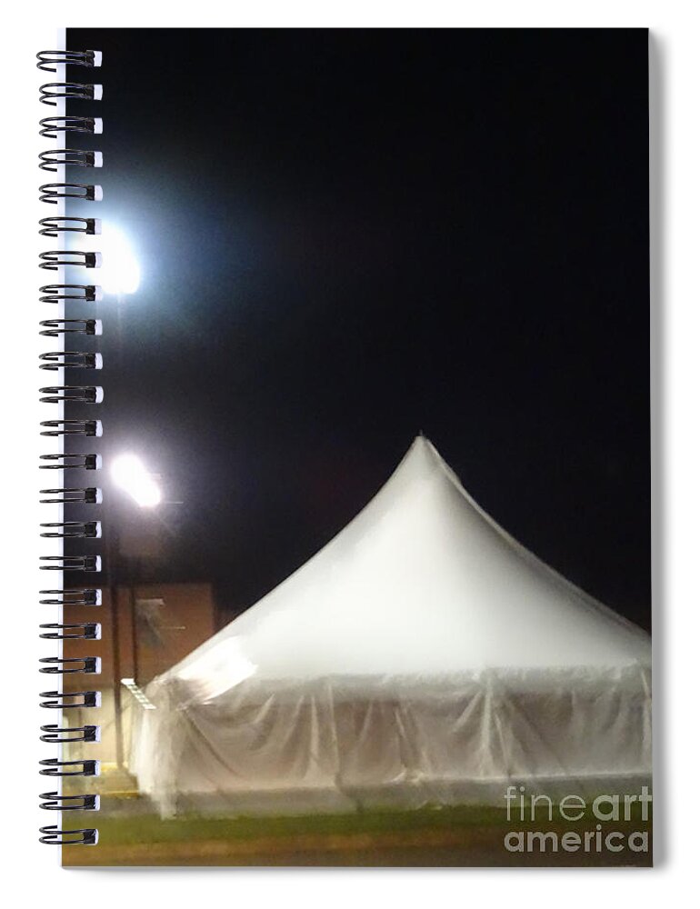 Surrealism Spiral Notebook featuring the photograph Tent by Lyric Lucas