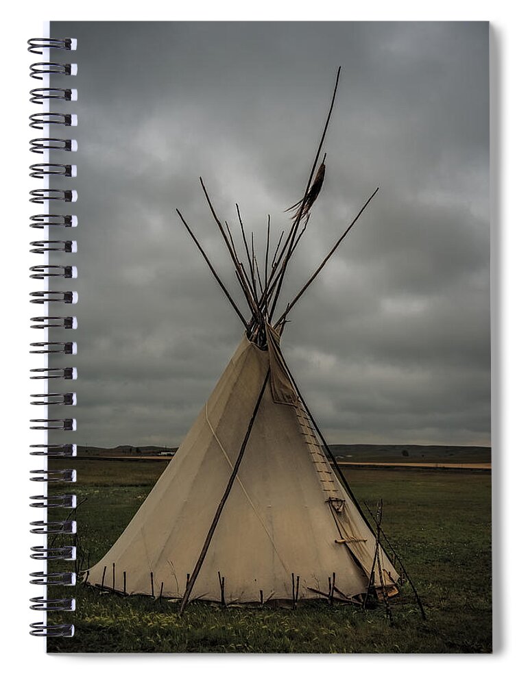 Tepee Spiral Notebook featuring the photograph Tepee by Paul Freidlund