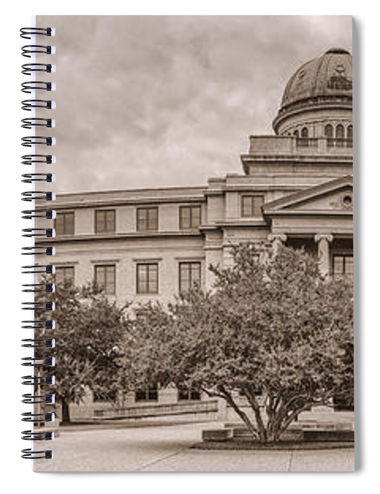 Texas A & M Spiral Notebook featuring the photograph Texas A and M Academic Plaza - College Station Texas by Silvio Ligutti