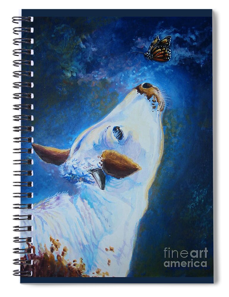 Texas Art Spiral Notebook featuring the painting Texas Beauties by Charice Cooper