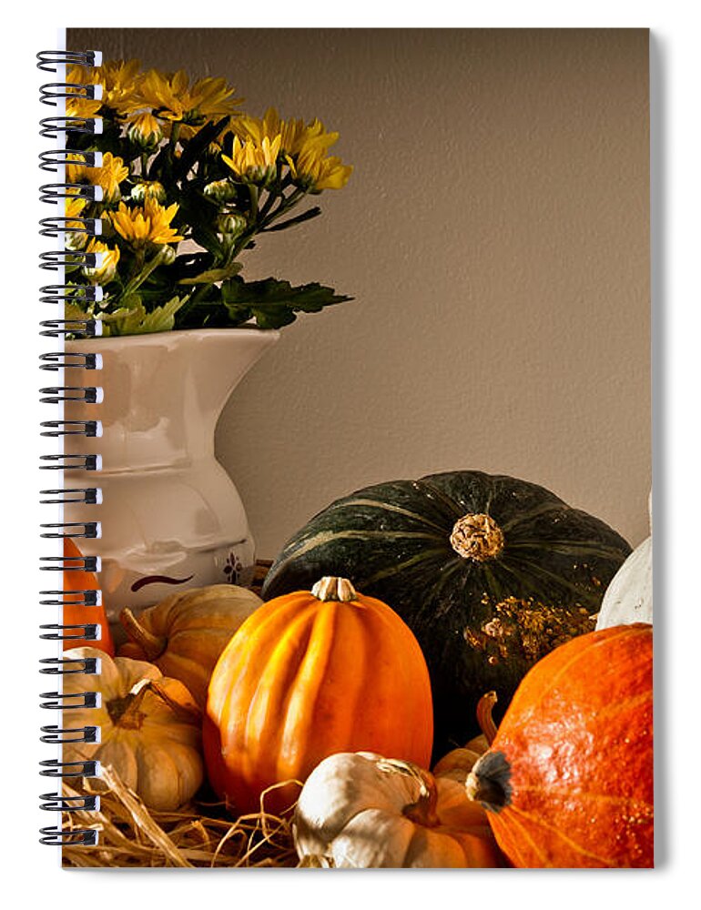 Thanksgiving Spiral Notebook featuring the photograph Thanksgiving Still Life by Onyonet Photo studios