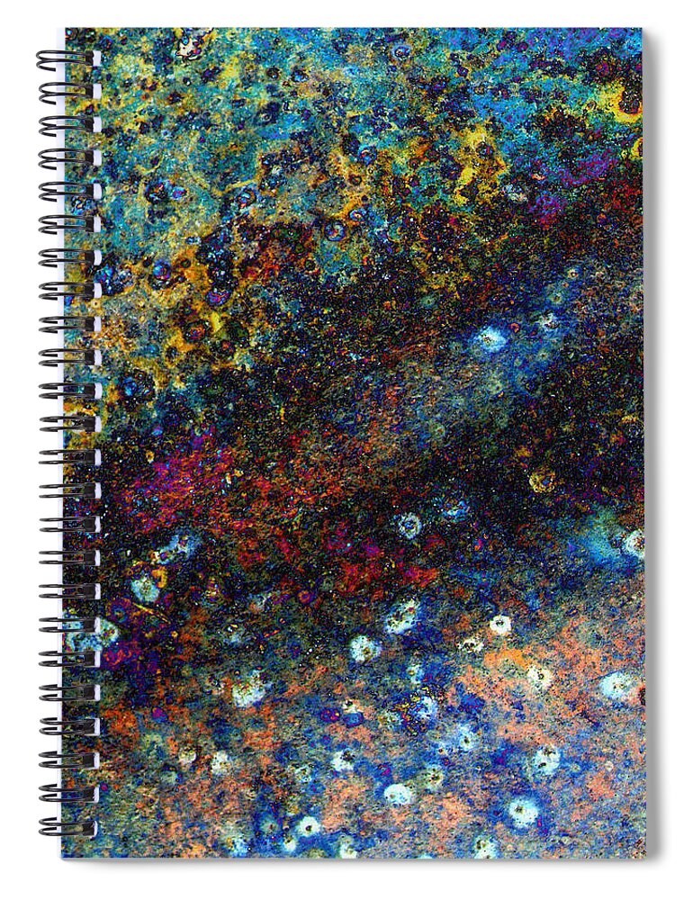 Abstract Spiral Notebook featuring the photograph The Abyss by Tom Druin
