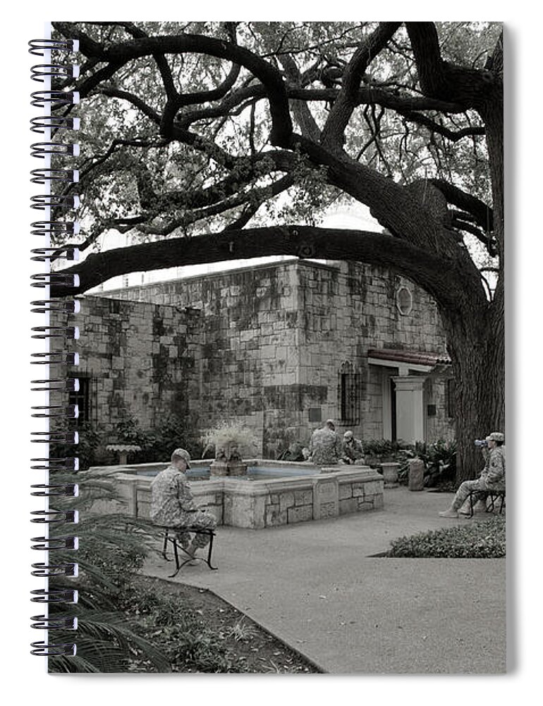 Soldiers Spiral Notebook featuring the photograph The Alamo by Kathy Paynter