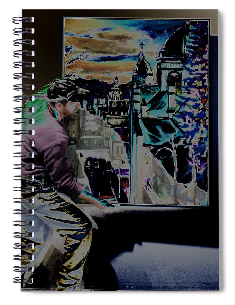 Digital Art Spiral Notebook featuring the photograph The Artist Paul Emory by David Yocum