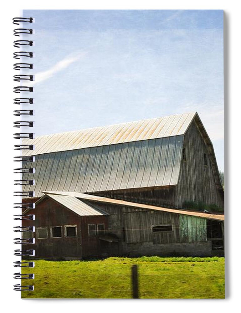 Barn Spiral Notebook featuring the photograph The Barn by Image Takers Photography LLC
