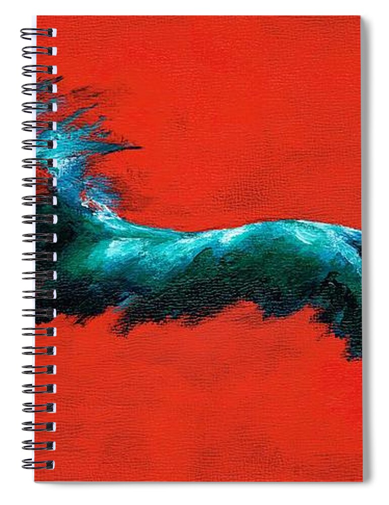 Equine Art Spiral Notebook featuring the painting The Beginning of Life by Frances Marino