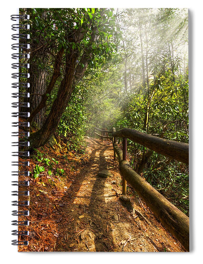 Appalachia Spiral Notebook featuring the photograph The Benton Trail by Debra and Dave Vanderlaan