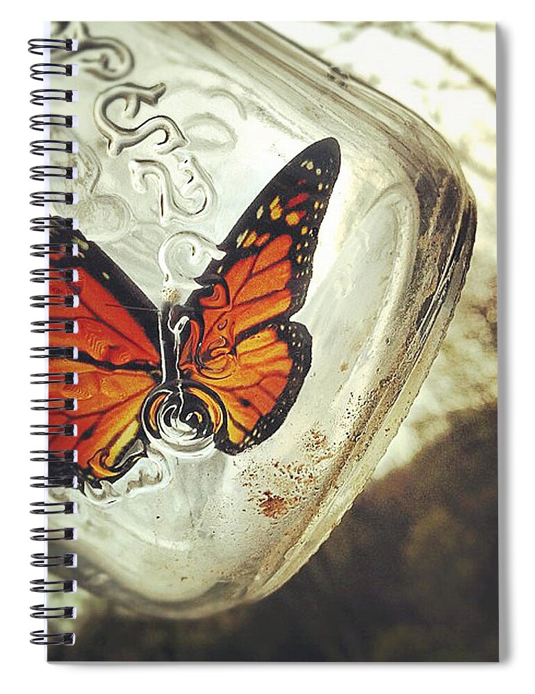Butterfly Spiral Notebook featuring the photograph The Butterfly by Carrie Ann Grippo-Pike