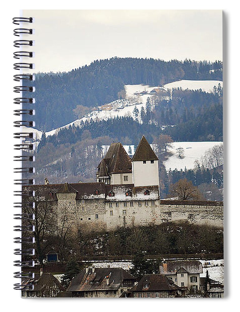 Fortress Spiral Notebook featuring the photograph The Castle in winter look by Felicia Tica