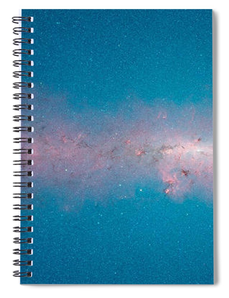 Science Spiral Notebook featuring the photograph The Center Of The Milky Way by Science Source