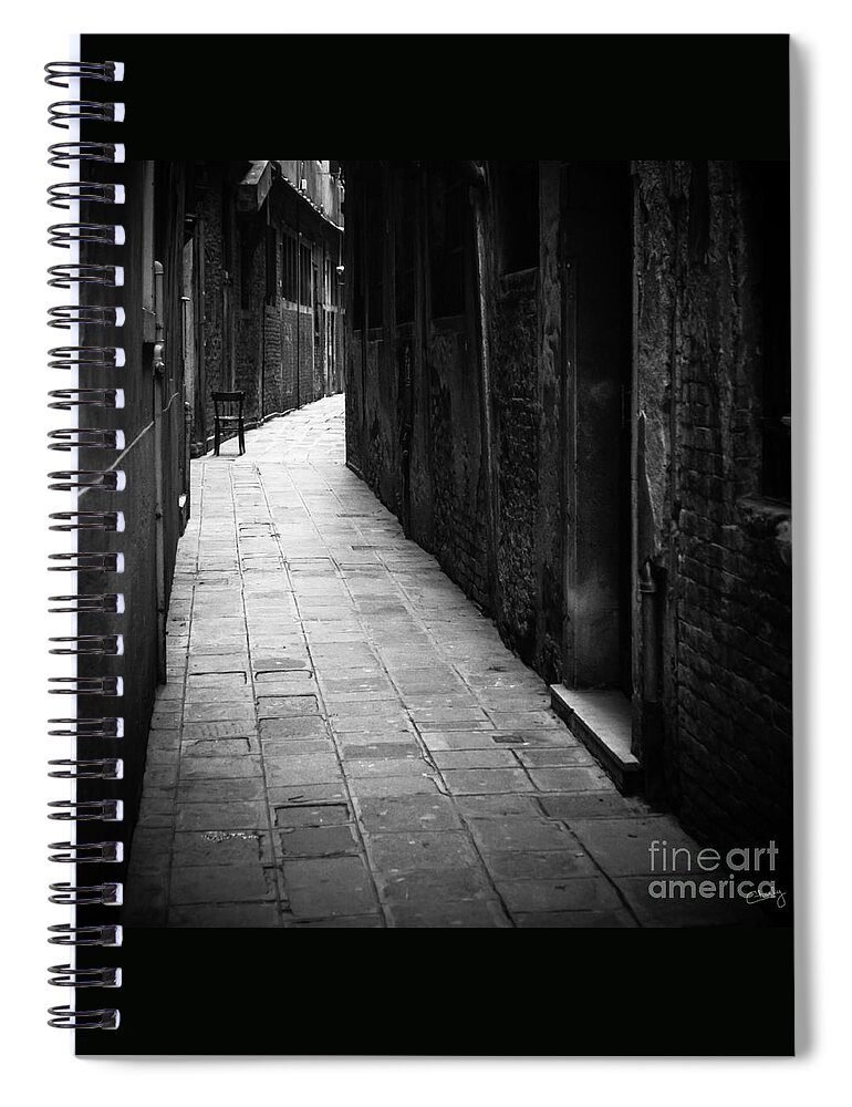 Italy Spiral Notebook featuring the photograph The Chair by Prints of Italy