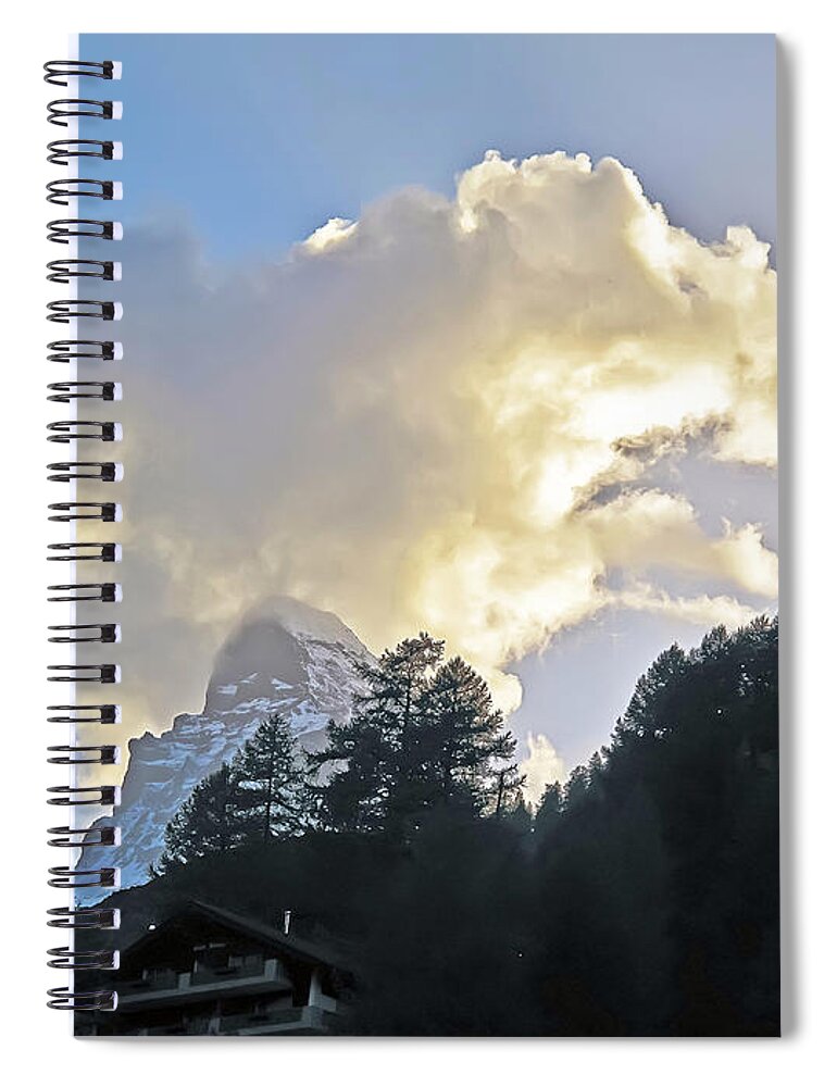 Travel Spiral Notebook featuring the photograph The Cloud Above by Elvis Vaughn
