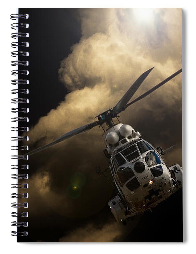 Atlas Oryx Spiral Notebook featuring the photograph The Cloud by Paul Job