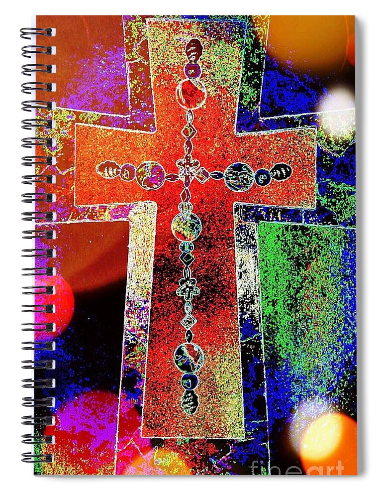 Cross Spiral Notebook featuring the photograph The Color of Hope by Robert ONeil