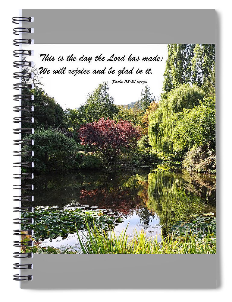 Religious Spiral Notebook featuring the digital art The Day The Lord Has Made by Kirt Tisdale