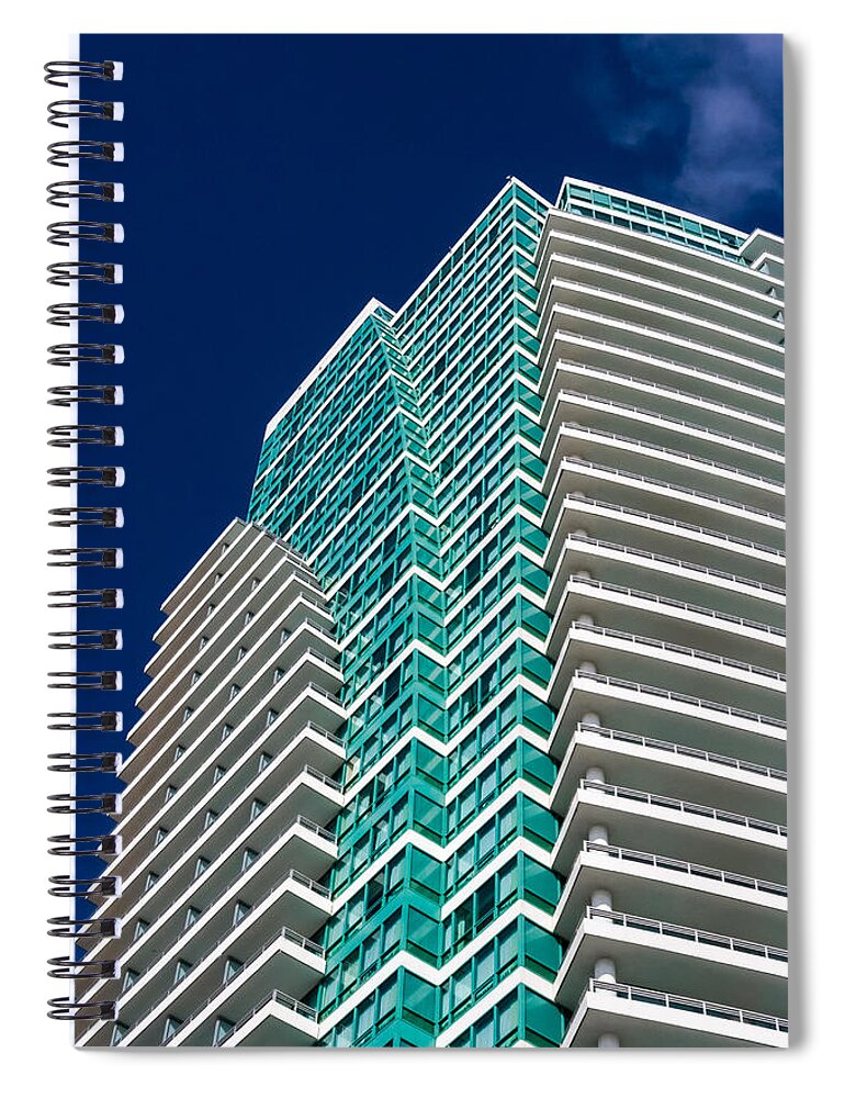 Architectural Features Spiral Notebook featuring the photograph The Diplomat by Ed Gleichman