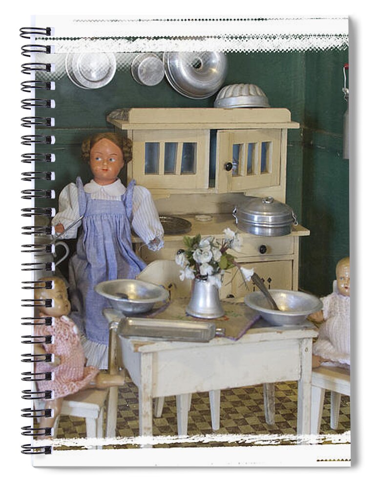 Doll Spiral Notebook featuring the photograph The Dollhouse From Other Times by Heiko Koehrer-Wagner