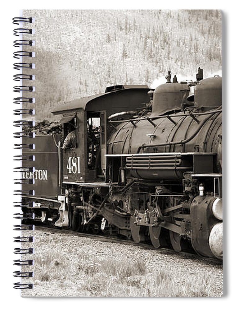Transportation Spiral Notebook featuring the photograph The Durango and Silverton by Mike McGlothlen