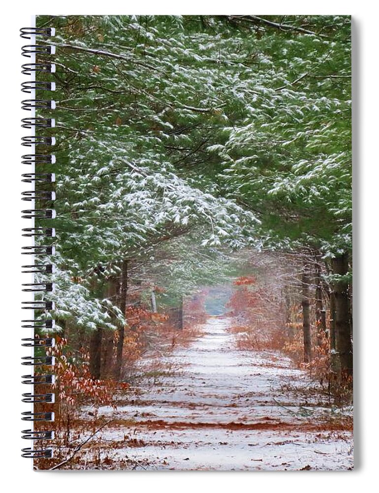 Trail Spiral Notebook featuring the photograph The Dusted Trail by MTBobbins Photography