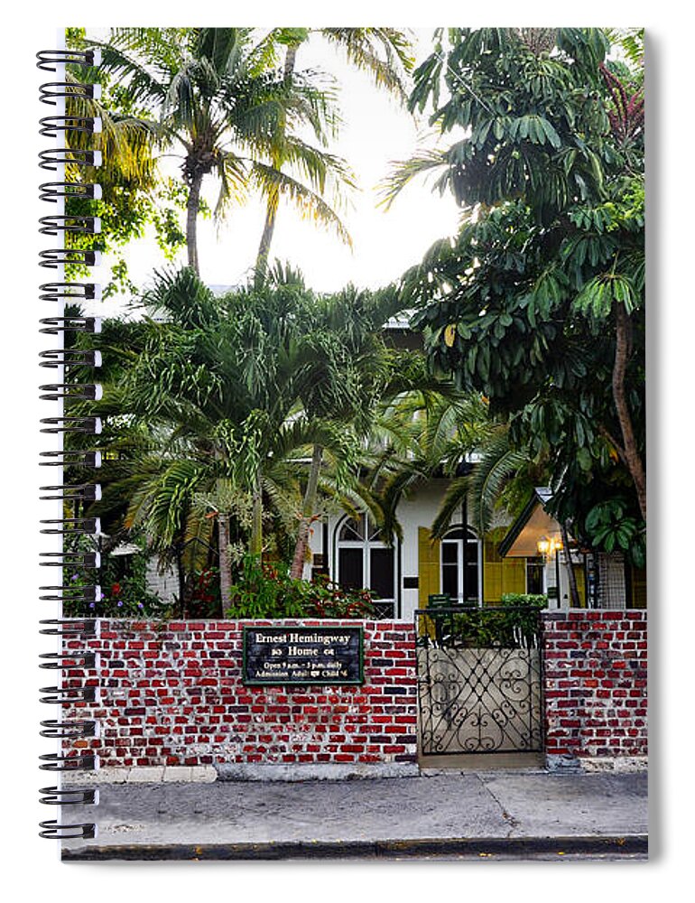 The Ernest Hemingway House Key West Spiral Notebook For Sale By