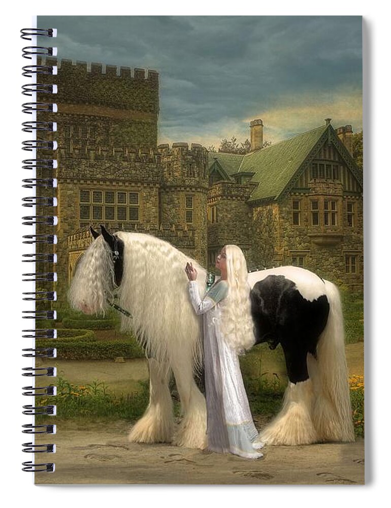 Horses Spiral Notebook featuring the digital art The Fairest of them All by Fran J Scott