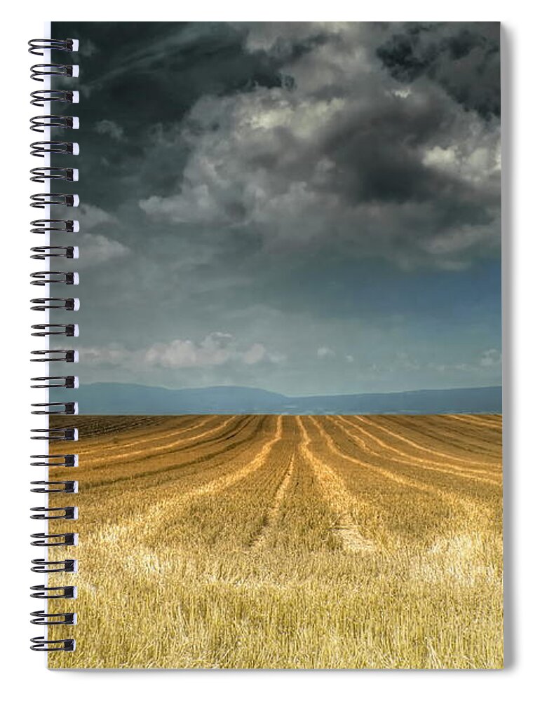 Michelle Meenawong Spiral Notebook featuring the photograph The Field by Michelle Meenawong