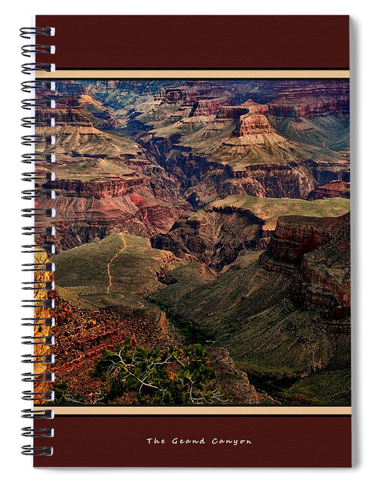 Arizona.the Grand Canyon Spiral Notebook featuring the photograph The Grand Canyon by Tom Prendergast