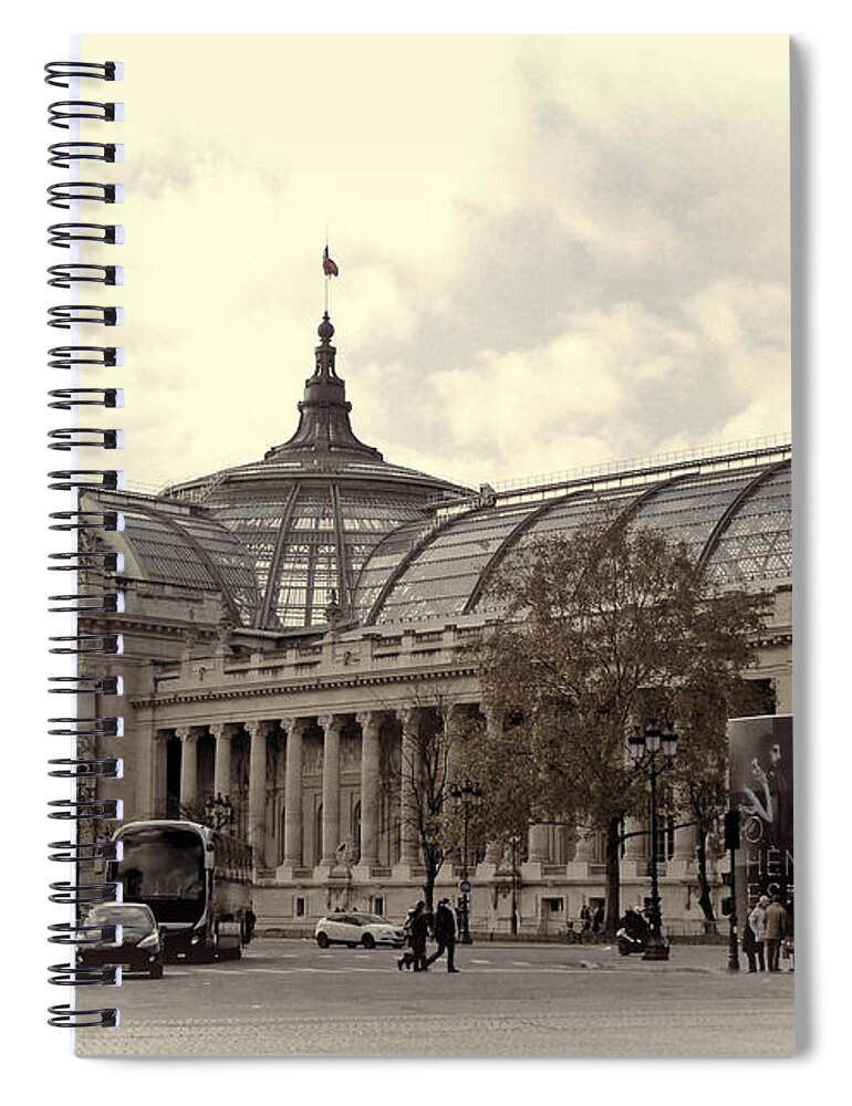 Grand Palais Spiral Notebook featuring the photograph The Grand Palais Paris by Lynn Bolt
