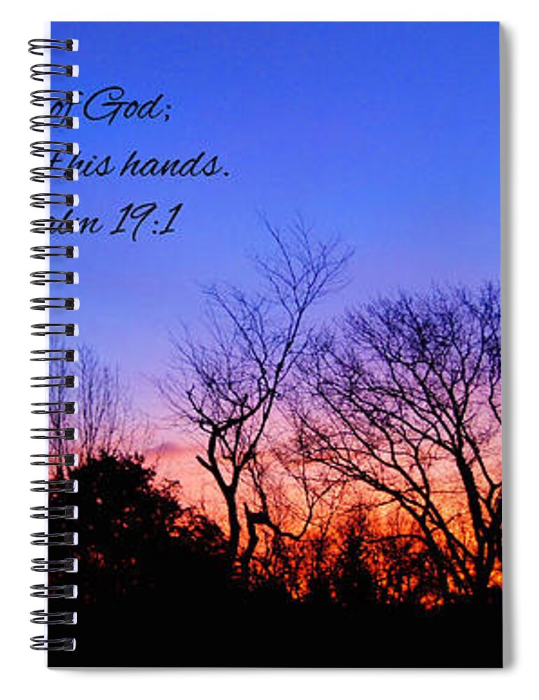 Sunrise Spiral Notebook featuring the photograph The Heavens Declare by Cricket Hackmann