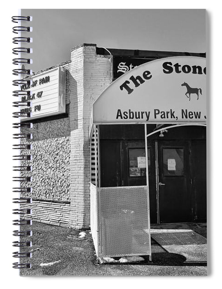 Clarence Clemons Spiral Notebook featuring the photograph The House that Bruce Built - The Stone Pony by Lee Dos Santos
