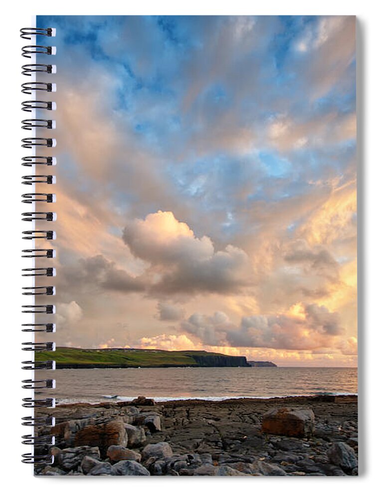 Doolin Spiral Notebook featuring the photograph The Irish Heavens by Allan Van Gasbeck