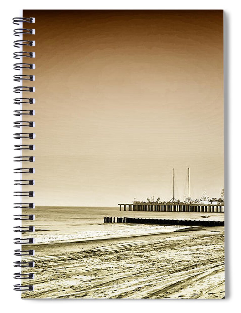 New Jersey Spiral Notebook featuring the photograph The Jersey Shore by Bill Cannon