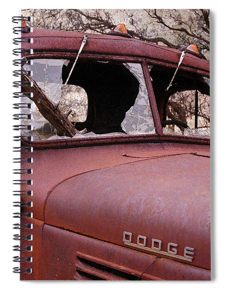 Truck Spiral Notebook featuring the photograph The Killing Field by Betty LaRue