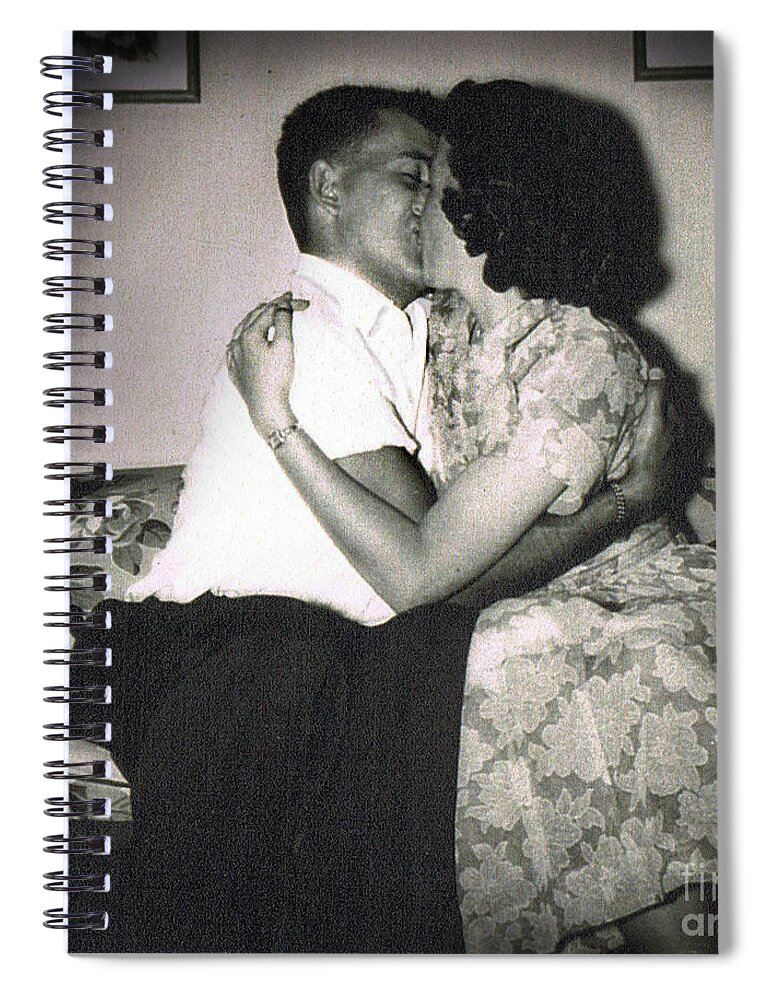 Love Spiral Notebook featuring the photograph The Kiss by Karen Adams