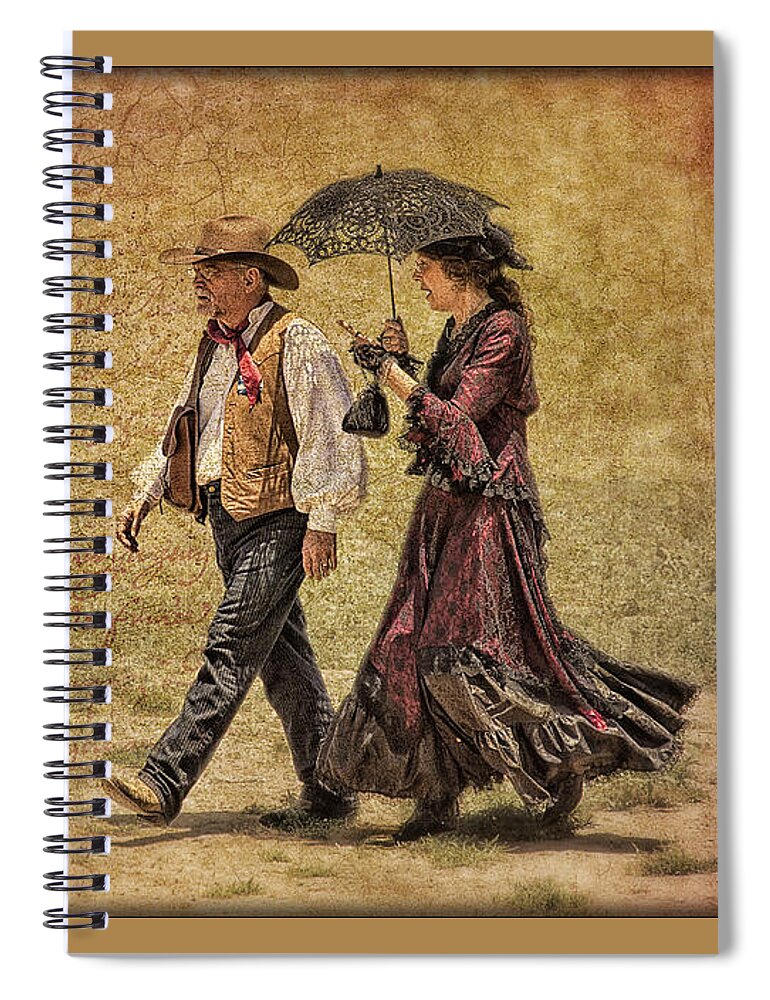 Western Garb Spiral Notebook featuring the photograph The Last Word by Priscilla Burgers