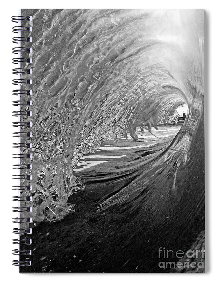 Santa Cruz Spiral Notebook featuring the photograph The Lighthouse at the End of the Tunnel by Paul Topp