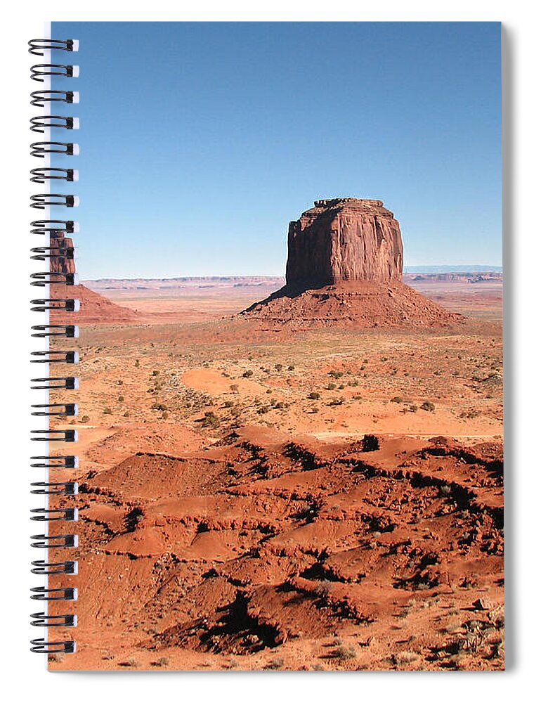 Monument Valley Spiral Notebook featuring the photograph The Mittens Utah by Sue Leonard